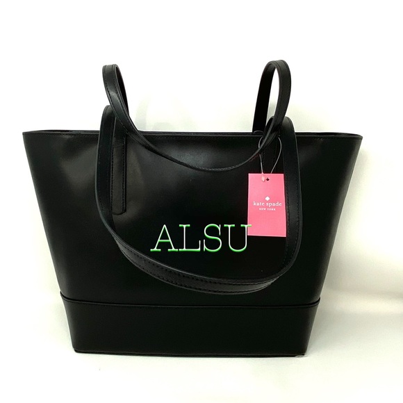 Kate ♠️ Spade Briel Large Tote Leather Black - Picture 2 of 7